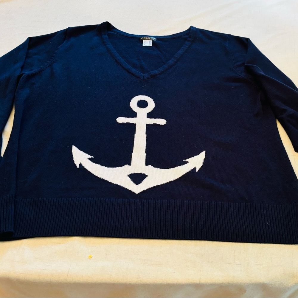 Anchors Away Spring/Summer V Neck Sweater from Venus